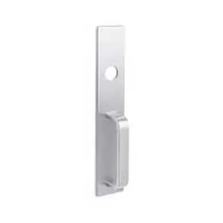 Dorma Narow Plate Exit Device Trim, Pull Trim, Nightlatch Function, Key Retracts Latchbolt, Schlage C PRT03-630